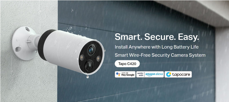 TP-Link Tapo C420, Tapo Smart Wire-Free, Battery Powered Camera