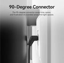 Vention Cat6A UTP Rotate Right Angle Ethernet Patch Cable 2M Black Slim Type