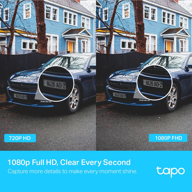TP-Link Tapo C500, Outdoor Pan/Tilt Security WiFi Camera. 1080P,  360Â° horizontal & 130Â° vertical view, Power : AC Adapter