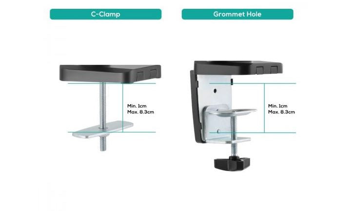 Mbeat activiva ErgoLife Triple Monitor Screen Gas Spring Monitor Arm