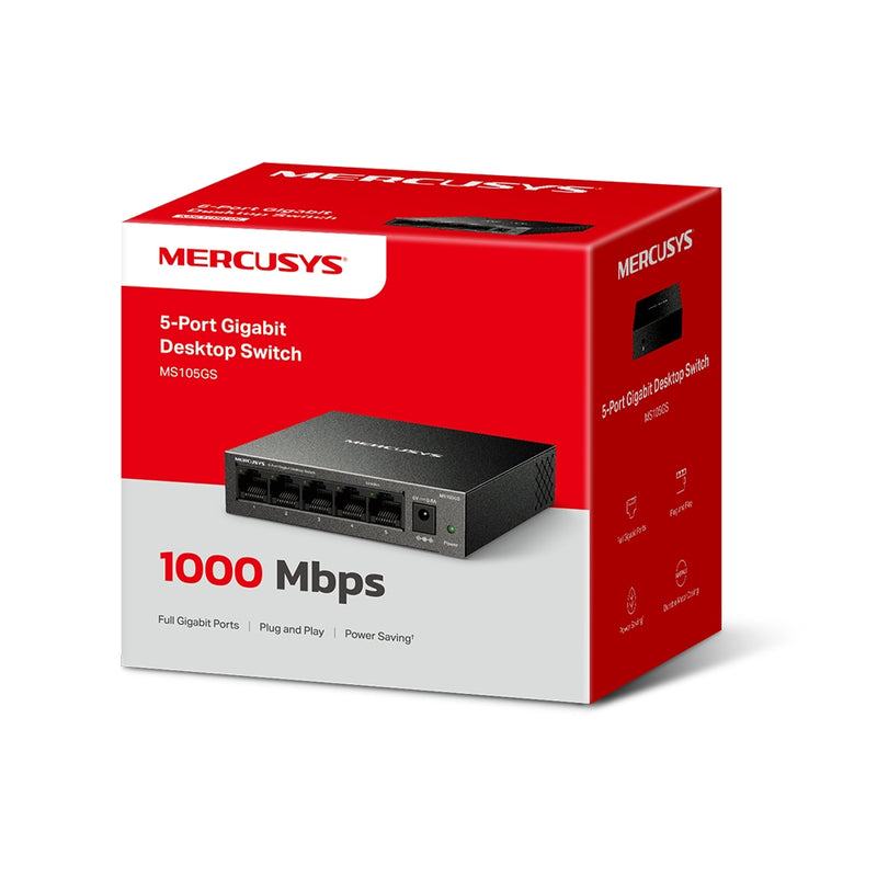 Mercusys MS105GS 5-Port Gigabit Desktop Switch