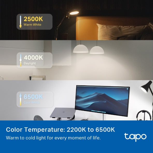 TP-Link Tapo L535E Smart WiFi Light Bulb, Multicolour