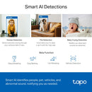 TP-Link Tapo C220 Indoor Pan/Tilt Security Wi-Fi Camera, 2K 4MP QHD, Power : AC Adapter
