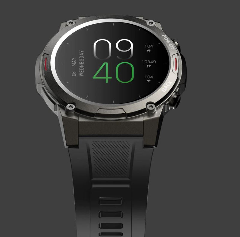HiFuture FutureGo MIX2 outdoor bluetooth calling smartwatch, 1.43 " AMOLED Display, Black