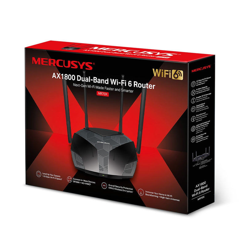 Mercusys AX1800 Dual-Band Wi-Fi 6 Router
