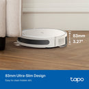 TP Link Tapo RV20 Max Plus 5300Pa Suction MagSlim LiDAR Navigation Robot Vacuum and Mop with Auto-Empty Dock