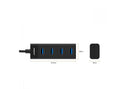 mbeat USB Type C to 4 Ports USB3.0 Hub - Black