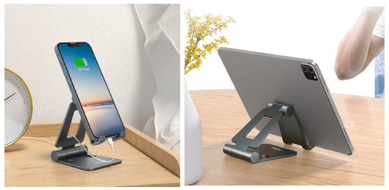mBeat Foldable Hands Free Mobile & Tablet Stand - Space Grey