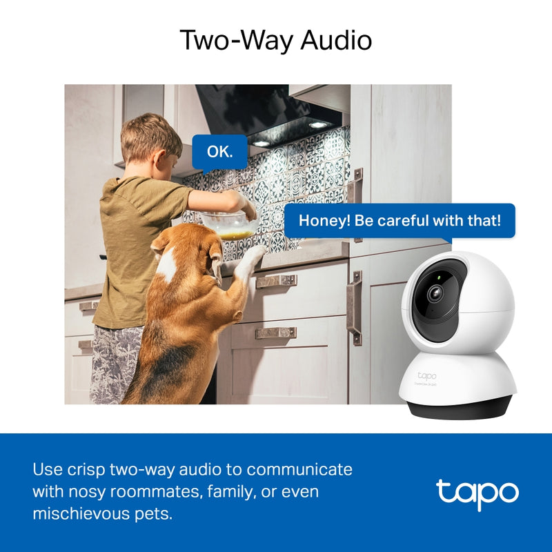 TP-Link Tapo C220 Indoor Pan/Tilt Security Wi-Fi Camera, 2K 4MP QHD, Power : AC Adapter