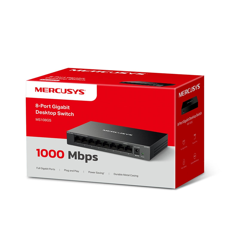 Mercusys MS108GS 8-Port Gigabit Desktop Switch