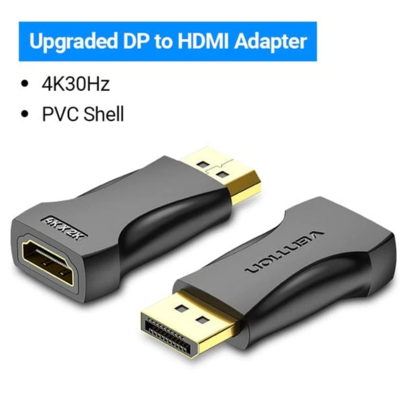 Vention DisplayPort Male to HDMI Female 4K Adapter Black