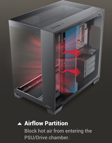 Antec Constellation C8 Full-View E-ATX 440mm GPU. Full Tower Case BLACK