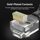 Vention Cat6A UTP Rotate Right Angle Ethernet Patch Cable 3M Pink Slim Type