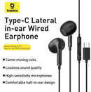 Baseus Enock CZ17 Semi-In-Ear Wired Earphones - Black