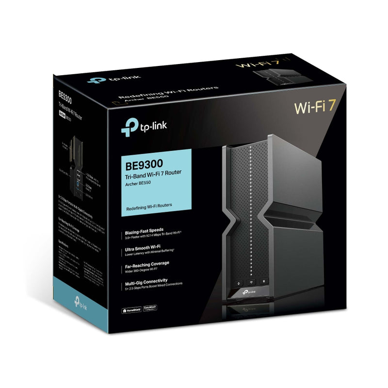 TP-Link Archer BE550, BE9300 Tri-Band Wi-Fi 7 Router