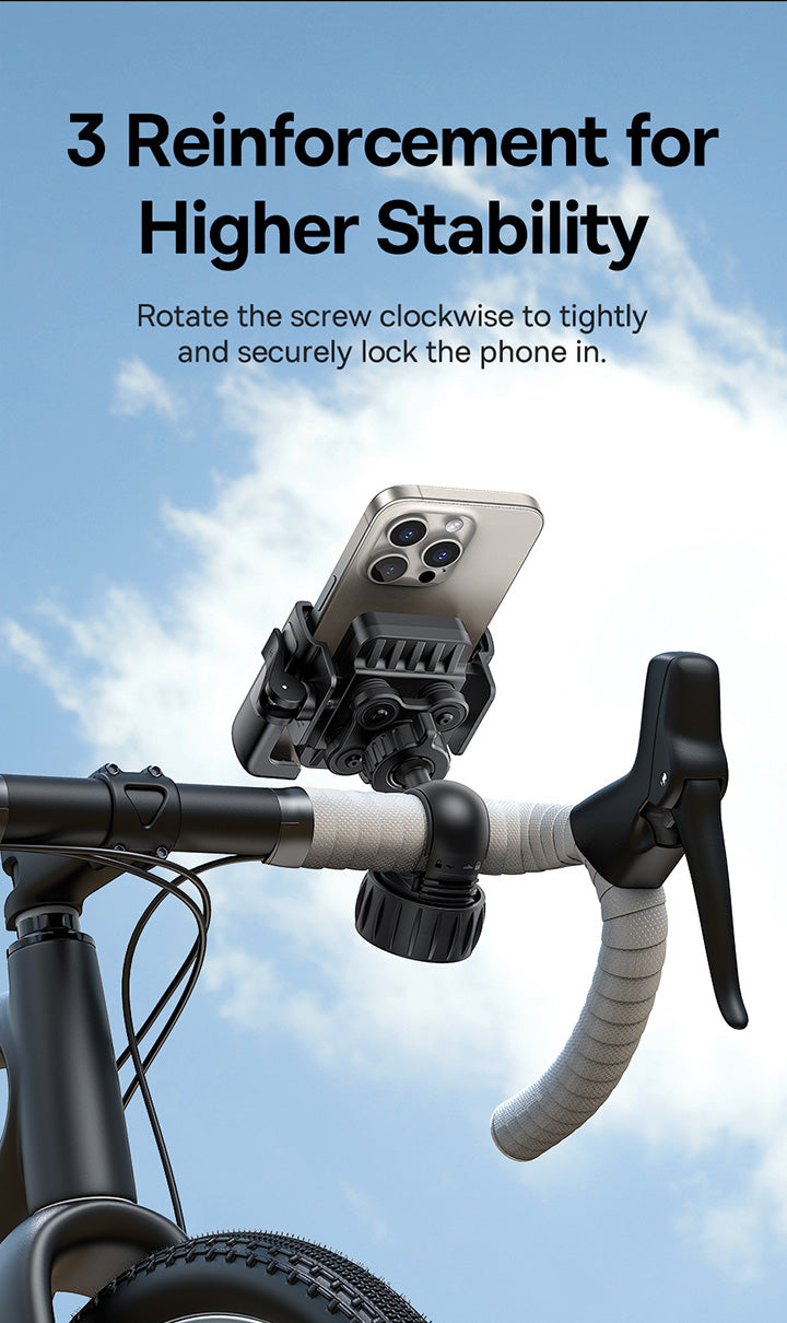 Baseus GoTrip Series Bike Phone Mount Rearview Mirror Version Cluster Black