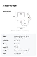 OS-Baseus SafeJourney Series Wireless CarPlay Adapter Space Grey