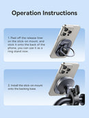 Baseus PrimeTrip Series Stick-on Type Bike Phone Mount Cosmic Black