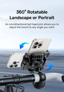 Baseus GoTrip Series Bike Phone Mount Rearview Mirror Version Cluster Black