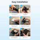 Vention One Touch Clamping Car Phone Mount with Suction Cup Black Square Type