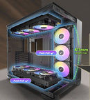 Antec Constellation C8 Full-View E-ATX 440mm GPU. Full Tower Case BLACK