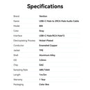 Vention USB-C Male to 2RCA Male with DAC Audio Cable 1M Gray