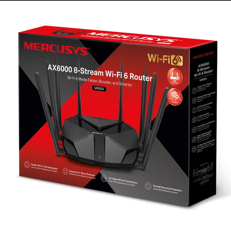 Mercusys MR90X AX6000 8-Stream Wi-Fi 6 Router