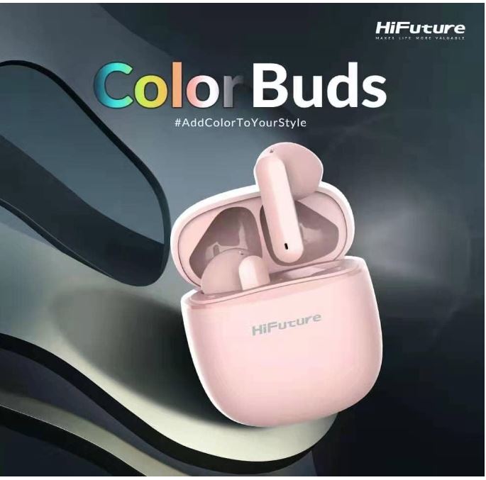 HiFuture ColorBuds2  Earbuds,  5 hours Play time, Pink