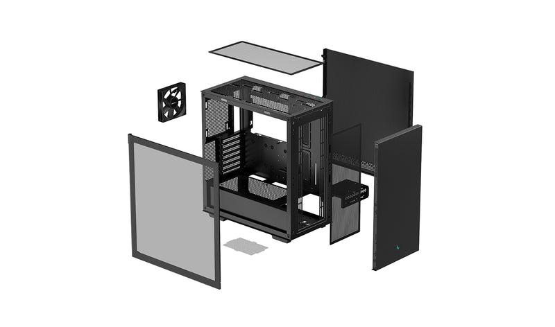 Deepcool CH510 ATX case with headset holder and GPU support bracket