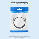 Vention USB 2.0 Type-C Male to Type-C Male Right Angle 3A Cable 1M Gray Aluminum Alloy Type