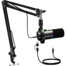 Maono PD200XS USB/XLR Dynamic Microphone Kit Black
