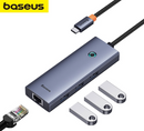 OS-Baseus UltraJoy Series 4-Port HUB Space Grey Type-C to USB 3.0 x 4