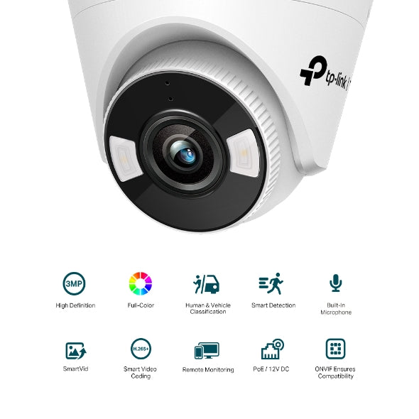 TP-Link VIGI 3MP (4mm) Full-Colour Turret Network Camera