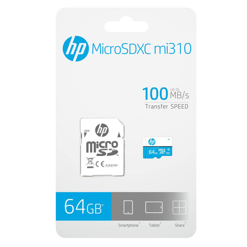 HP U1 High Speed MicroSD Card 64GB