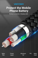 Vention USB 2.0 A Male to C Male 3A Cable 3M Black