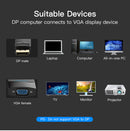 Vention DP to VGA Converter 0.15M Black