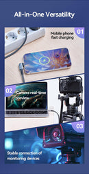 Vention USB 3.0 C Male to C Male Right Angle VR Cable 3M Gray Aluminum Alloy Type