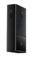 OS-Baseus Star-Lord Digital Display Fast Charging Power Bank 10000mAh 30W Cluster Black With Simple Series Charging Cable USB to Type-C 3A 0.3m Black