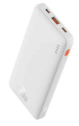 OS-Baseus Airpow Fast Charge Power Bank 10000mAh 20W Whiteï¼ˆWith Simple Series Charging Cable USB to Type-C 30cm Whiteï¼‰