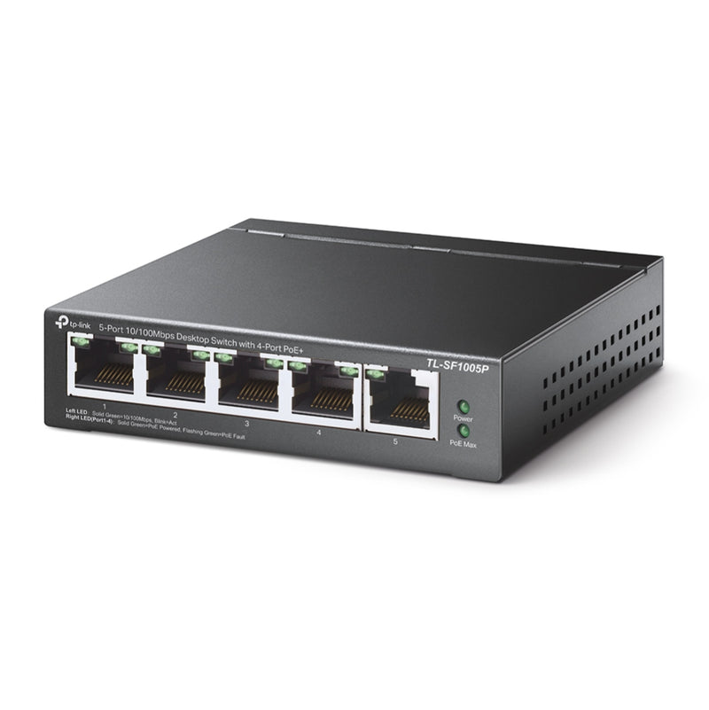 TP-Link TL-SF1005P 5-Port 10/100Mbps Desktop Switch With 4-Port PoE