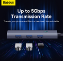 OS-Baseus UltraJoy Series 4-Port HUB Space Grey Type-C to USB 3.0 x 4
