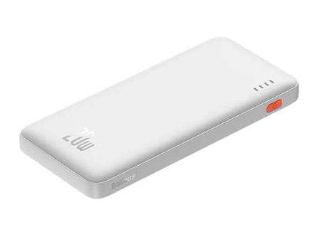 OS-Baseus Airpow Fast Charge Power Bank 10000mAh 20W Whiteï¼ˆWith Simple Series Charging Cable USB to Type-C 30cm Whiteï¼‰