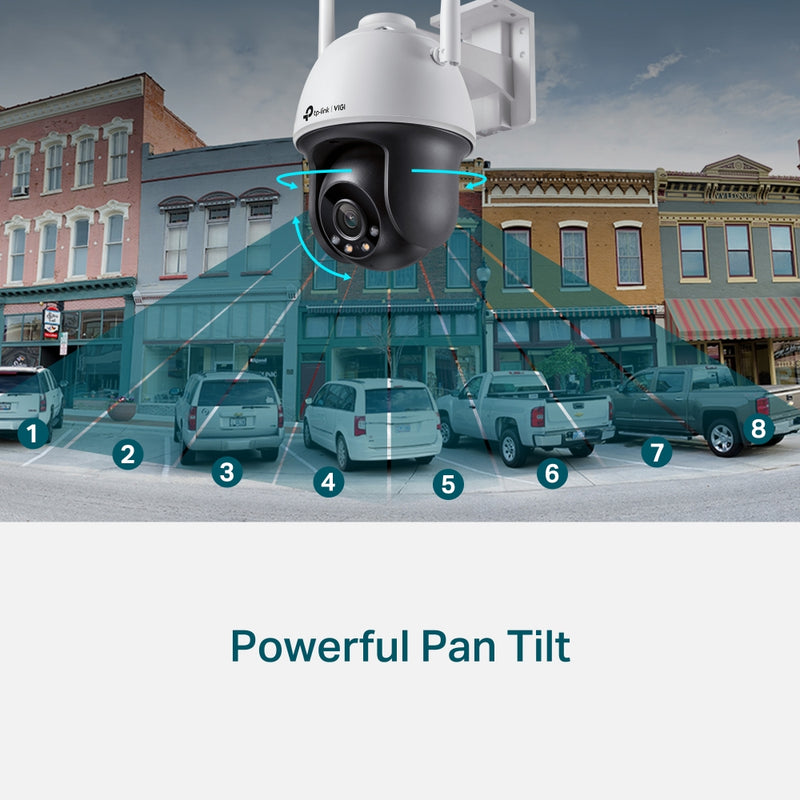TP-Link VIGI C540-W (4mm) 4MP Outdoor Full-Colour Wi-Fi Pan Tilt Network Camera