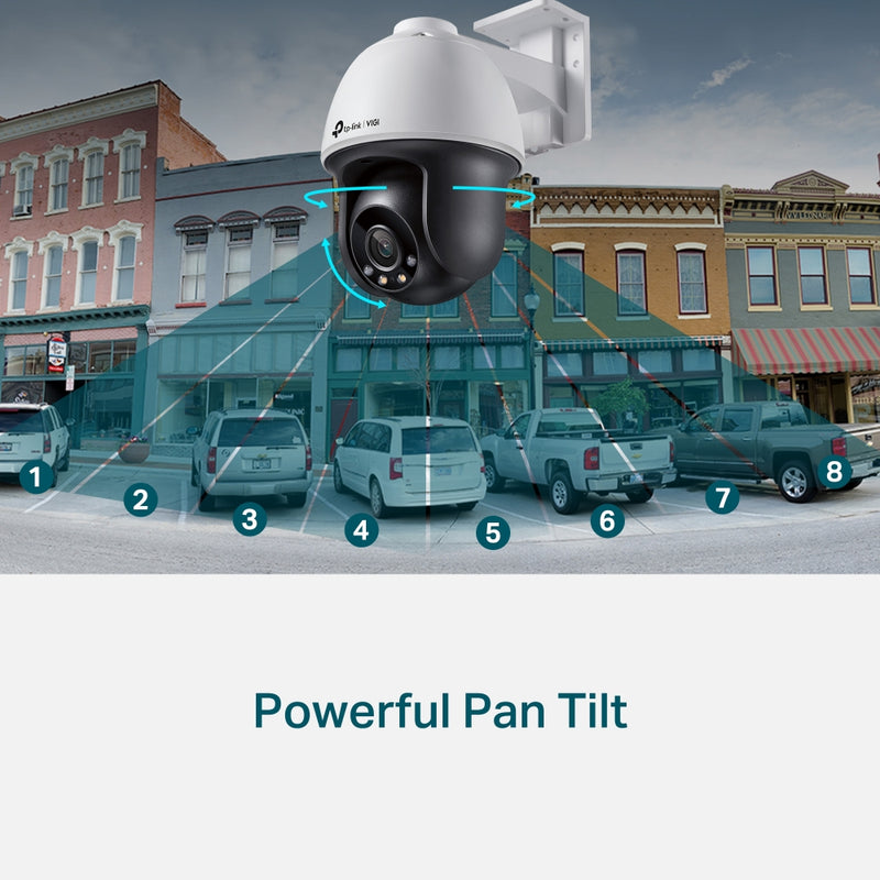 TP-Link VIGI 4MP Outdoor Full-Color Pan Tilt Network Camera