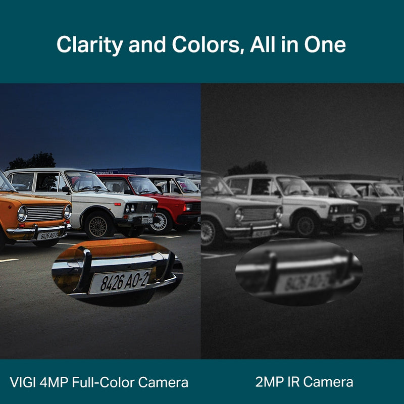 TP-Link VIGI 4MP Outdoor Full-Color Pan Tilt Network Camera