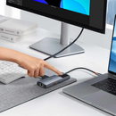 Baseus Metal Gleam Series II 6-in-1 USB HUB, USB-C to 1*HDMI4K@60Hz+1*USB-Cˆ10Gbps+2*USB-A(10Gbps)+1*RJ45+1*USB-CˆPD