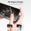 Vention USB 2.0 Type-C Male to Type-C Male Right Angle 3A Cable 2M Gray Aluminum Alloy Type