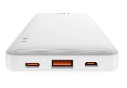 OS-Baseus Airpow Fast Charge Power Bank 10000mAh 20W Whiteï¼ˆWith Simple Series Charging Cable USB to Type-C 30cm Whiteï¼‰