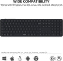 Rapoo E9550L Wireless Multi-mode Ultra-slim 110 Key Keyboard with Bluetooth and 2.4g