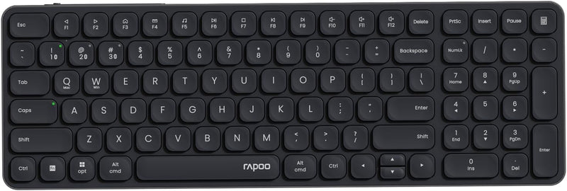 Rapoo E3950L Wireless Multi-mode Ultra-slim 99 Key Keyboard with Bluetooth and 2.4g